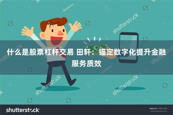 什么是股票杠杆交易 田轩:锚定数字化提升金融服务质效