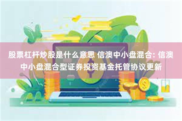 股票杠杆炒股是什么意思 信澳中小盘混合: 信澳中小盘混合型证券投资基金托管协议更新