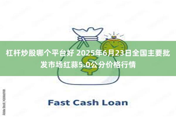 杠杆炒股哪个平台好 2025年6月23日全国主要批发市场红蒜5.0公分价格行情