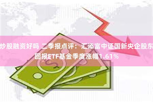 炒股融资好吗 二季报点评：汇添富中证国新央企股东回报ETF基金季度涨幅1.61%