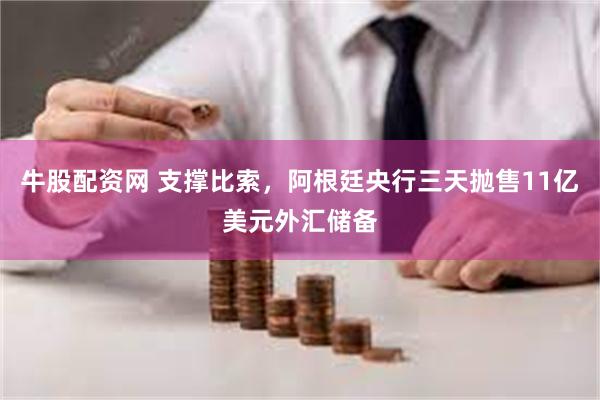 牛股配资网 支撑比索，阿根廷央行三天抛售11亿美元外汇储备